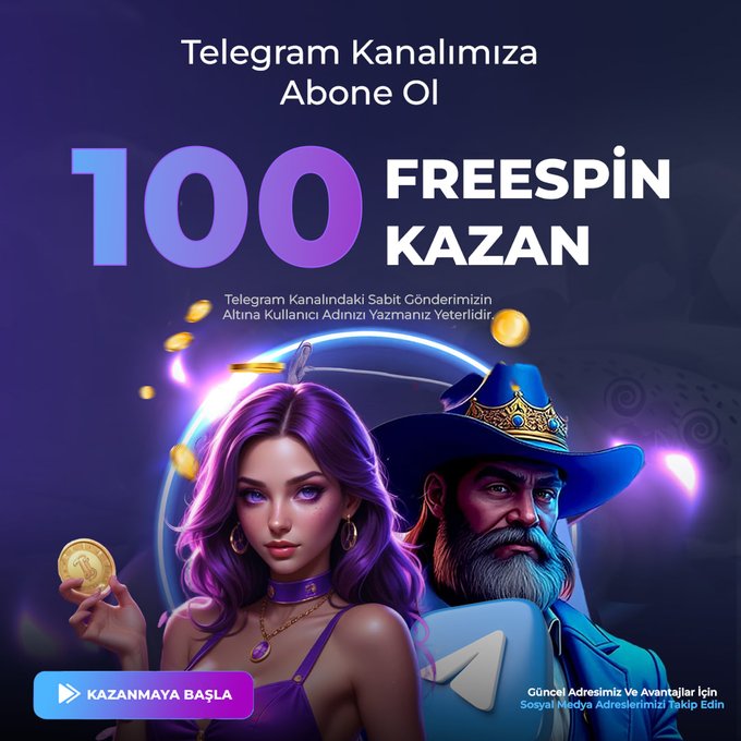 📱 TELEGRAM KANALIMIZA ABONE OL 100 FREESPİN KAZAN 🍀

🗓 Bugün İtibarıyla Abone Olan Kullanıcılarımıza Müjde 📢

🐵 7 Monkeys Oyununda Geçerli 100 Freespin Hediye 🎁

#bovbet #freespin #denemebonusu 

🔗cixi.bio/Telegram100