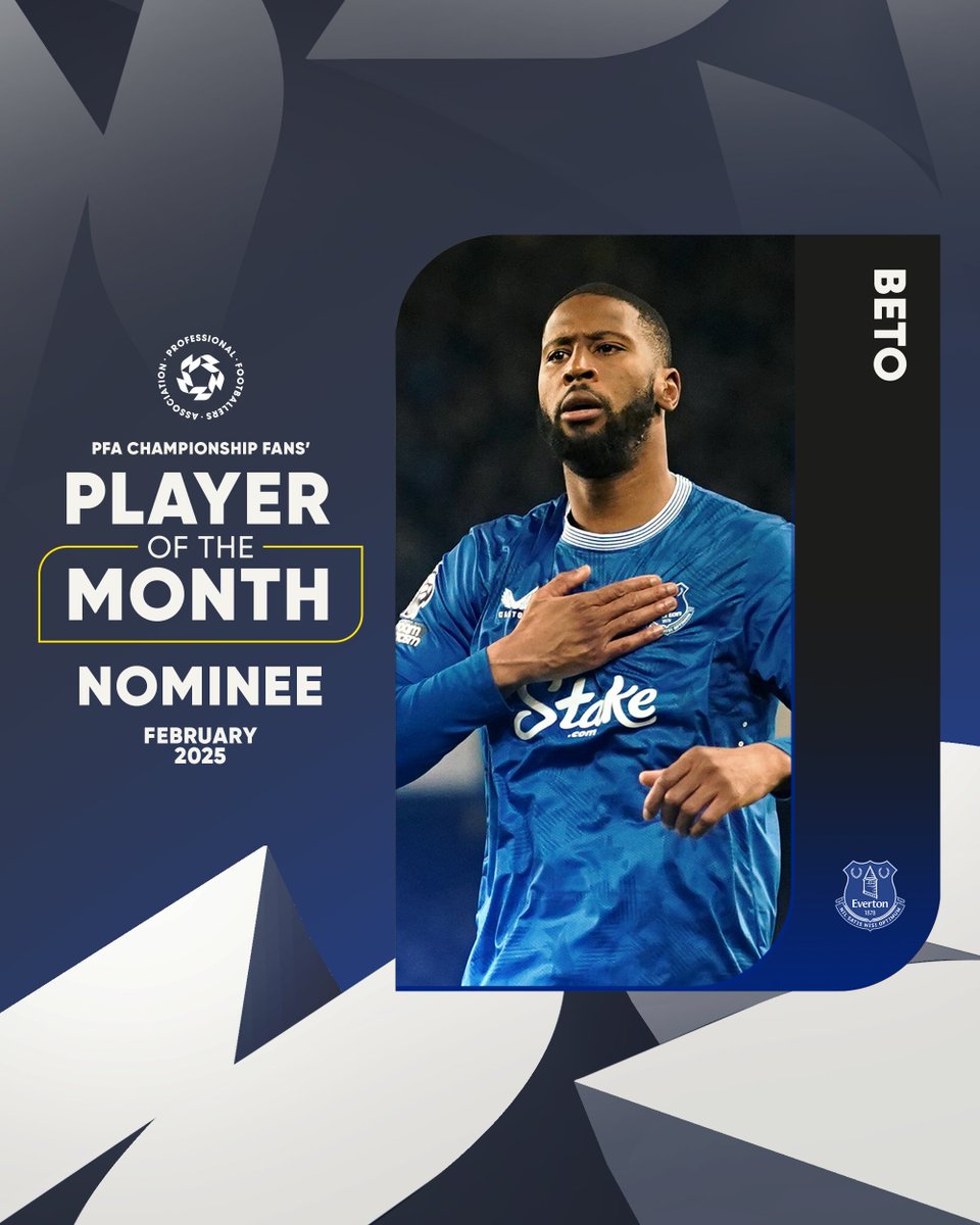 Vote Beto 🗳️ thepfa.com/fpotm/premier-…

<a href="/Everton/">Everton</a> | #EFC