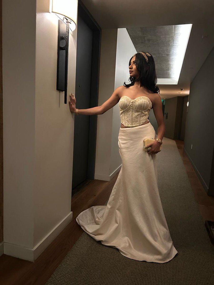 BollyTellyBuzz's tweet image. #AnanyaShanbhag attended #Oscars2025 to cheer for her movie #Anuja ♥️