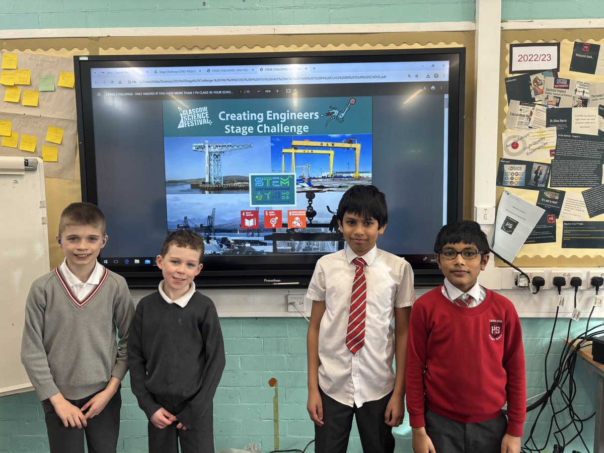 Carolside_PS's tweet photo. Creating Engineers Stage Final this afternoon at Carolside. 6 x P6 teams competing to make it to the cluster stage.
Good luck to all. @ERC_STEM @GlasgowSciFest #CPSSTEAM https://t.co/WlI6lBihJV