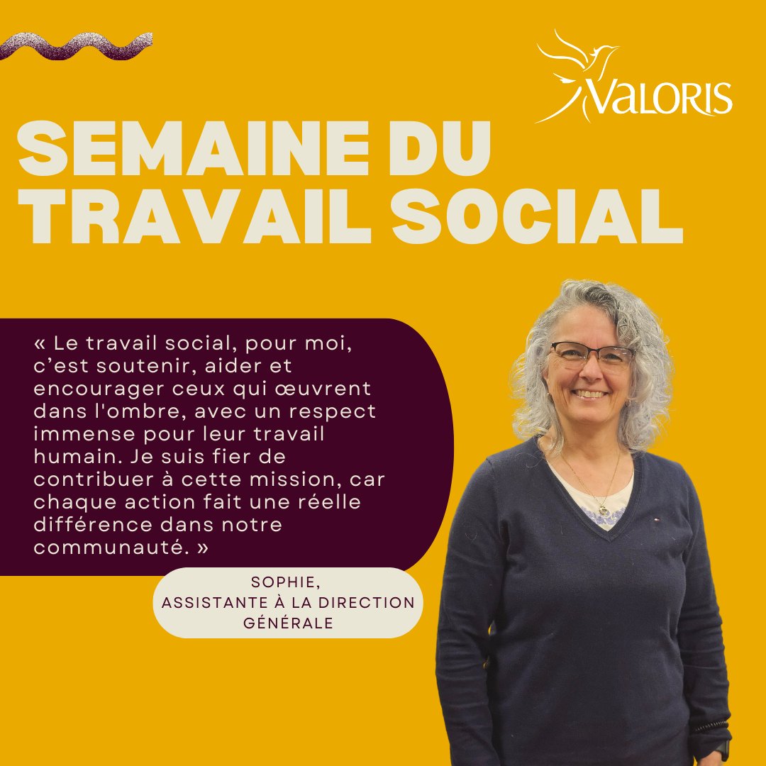À l'occasion de la Semaine du travail social (du 3 au 9 mars 2025), des membres de l'équipe de Valoris partagent ce que cela signifie pour eux de travailler dans le domaine des services humains.💙🤝#semainetravailsocial #SocialWorkWeek