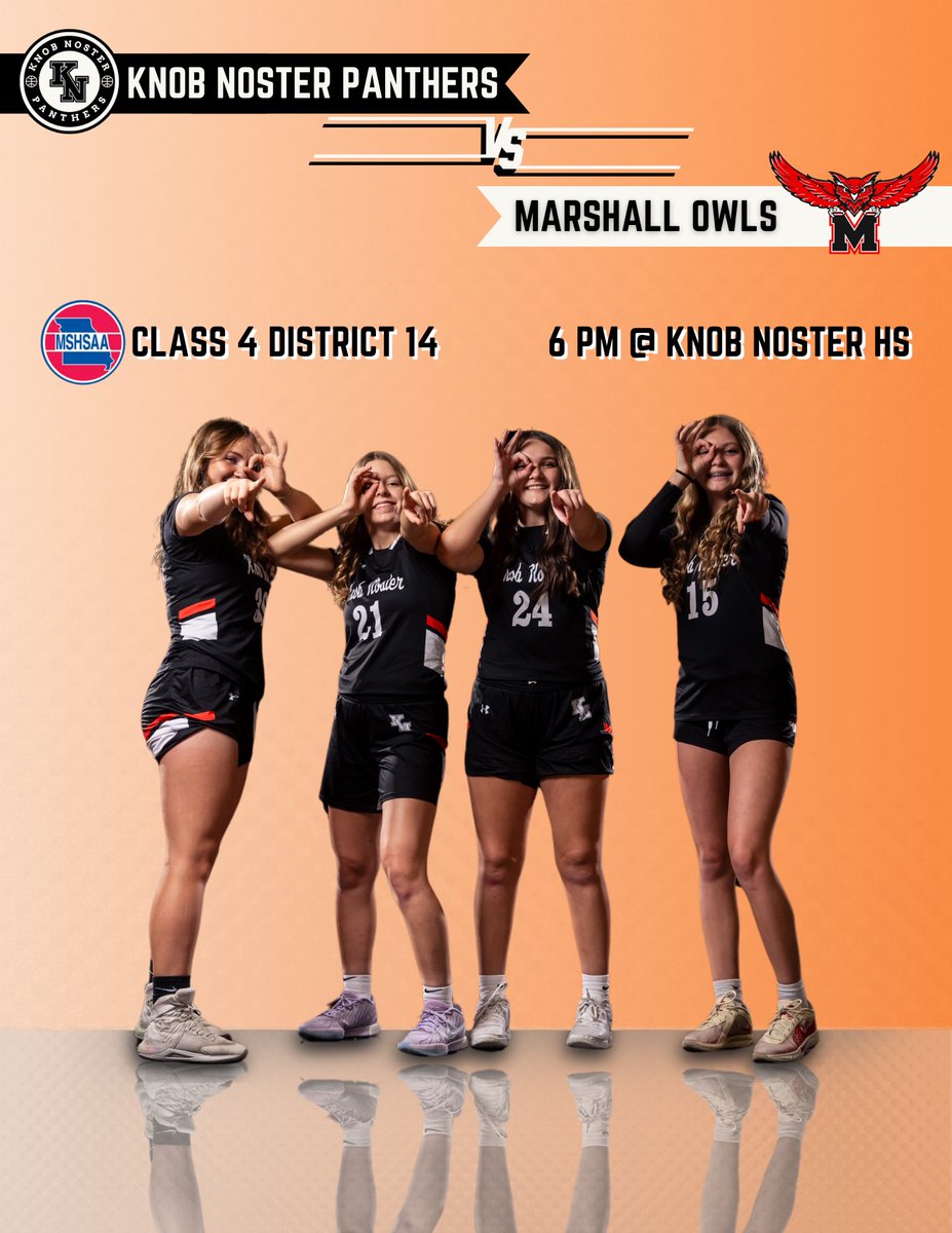DISTRICT GAMEDAY
🆚 Marshall Owls
📍 Knob Noster HS
⌚️ 6 pm