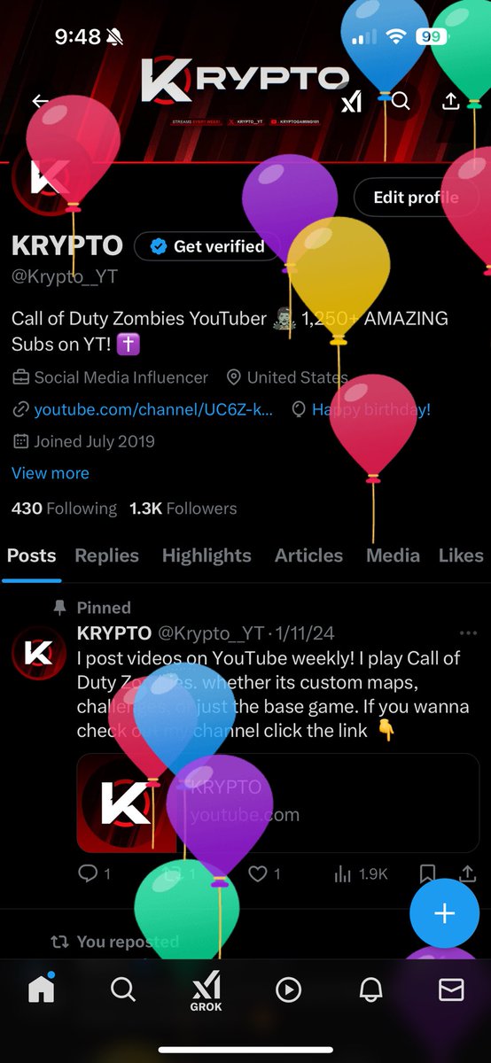 Krypto__YT's tweet photo. Ooh the balloons! https://t.co/7PyDTMVBVs