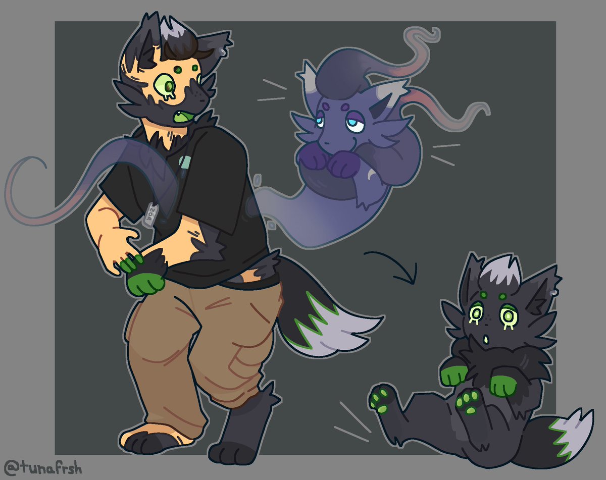 tunafrsh's tweet image. zoruas have been on the mind so… zor oc tf 

tricksy belongs to @KainTRC :&amp;gt; #TFtuesday #transfur