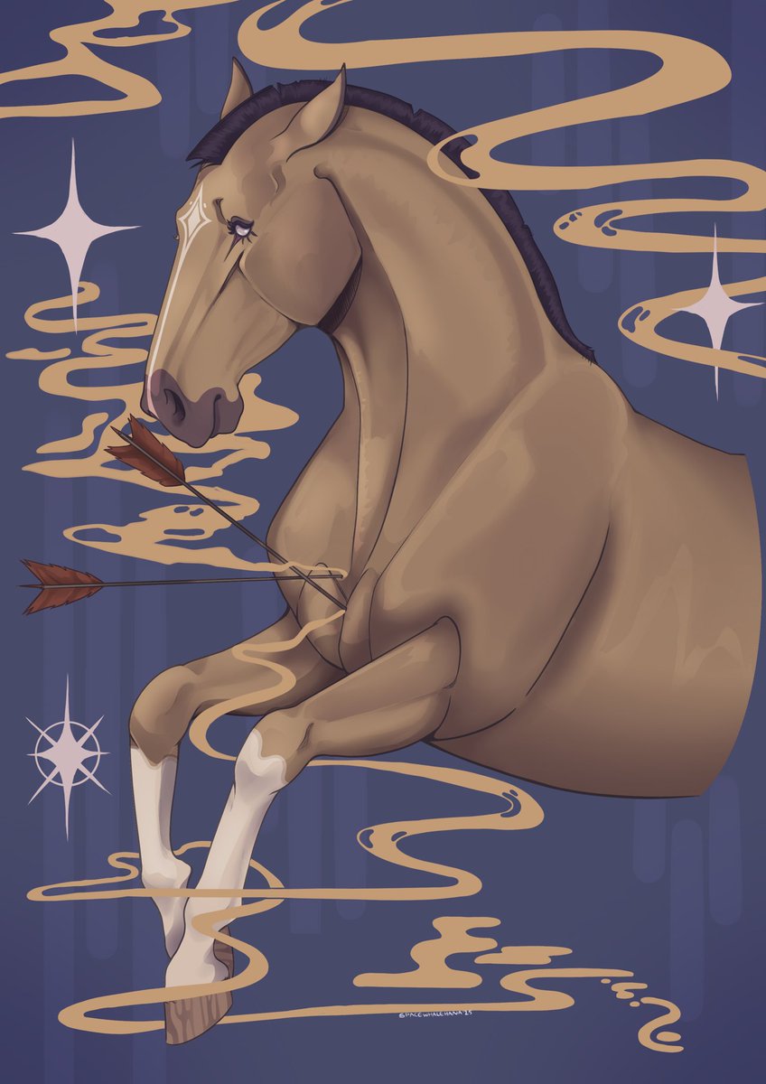 SpectralFurby's tweet photo. Star Snipe
.
#myart #illustration #horse @procreate https://t.co/DXndNNQunC