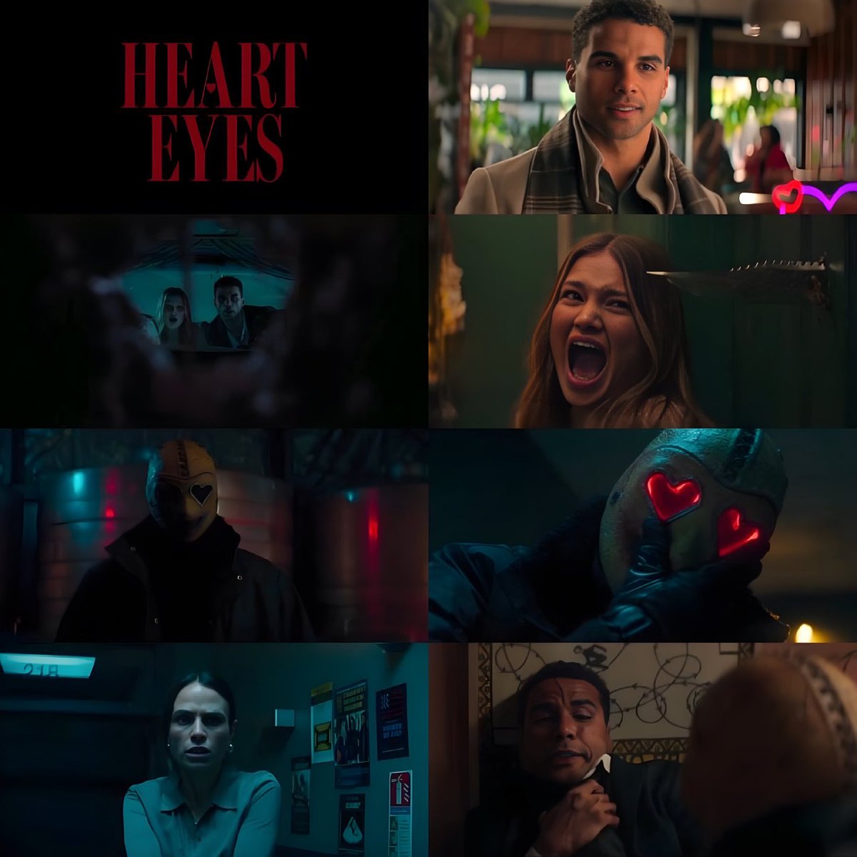 Heart Eyes (2025)
[ 3 / 5 ⭐ ]

The story follows two co-workers who, mistaken for a couple, find themselves in a situation with a serial killer.

Strong visuals, good performances, and an interesting plot, but pacing is uneven, with some parts dragging while others feel rushed.