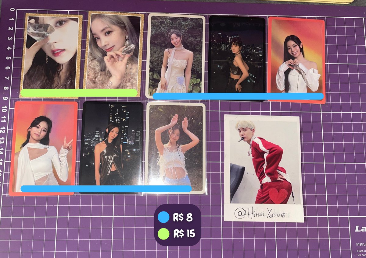 VENDA VENDO TWICE  

Valores na imagem SEM frete (superfrete)  

Se levar 3 pobsjyp faço por 15  

🔮Levando 5 ou mais dou desconto 
🔮Mando video na dm 
🔮 Possuo feedbacks positivos
🔮Aceito troca pela minha wl do twice (momo e ot9) ou ryujin  

Qualquer duvida pode chamar!