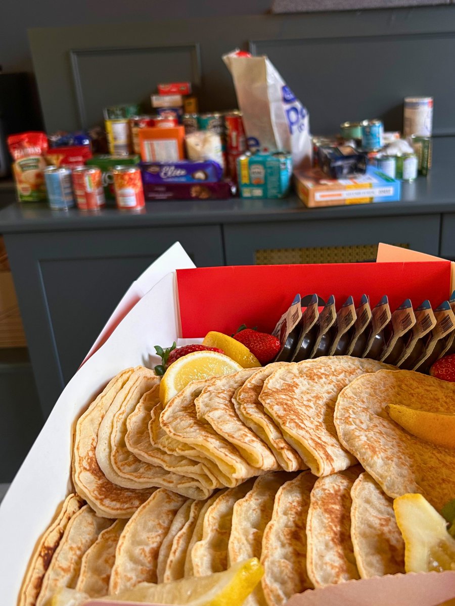 Today in the office, we're celebrating Pancake Tuesday with delicious crêpes thanks to <a href="/sweetcicelydub/">Sweet Cicely</a>. Alongside this tasty treat, we're also hosting a food drive in support of the <a href="/Dublin_Simon/">Dublin Simon</a> , organised by our Social Committee with an abundance of generous contributions.