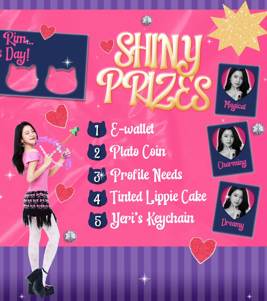 ᅠᅠ
The outpouring of fondness is absolutely dazzling. Yeri has been wrapped in warmth, and now it’s our turn to share the glow. In recognition of your kindness, something sweet is up for grabs. Check the guidelines and see if 𝐟𝐨𝐫𝐭𝐮𝐧𝐞 𝐟𝐚𝐯𝐨𝐫𝐬 you! ⋆ꕤ˚｡⋆
ᅠᅠ