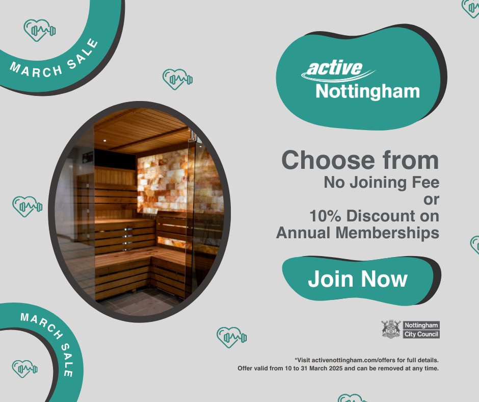 How does saving £30 sound?

Awesome, we know!

Join Active Nottingham before 31 March 2025 &amp; we'll scrap the joining fee*!

Find out more: activenottingham.com/offers/
#WinterSale #ActiveNottingham