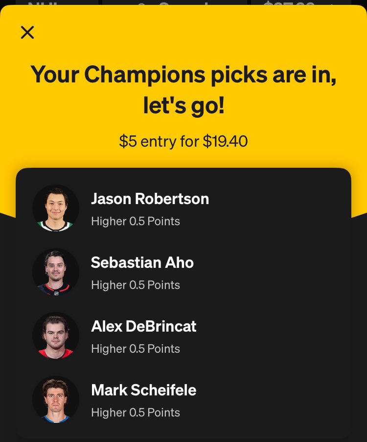 Trying to hit on <a href="/UnderdogPicks/">Underdog Picks</a> again after winning a little chunk of change the other day. Going with this one tonight. #NHL