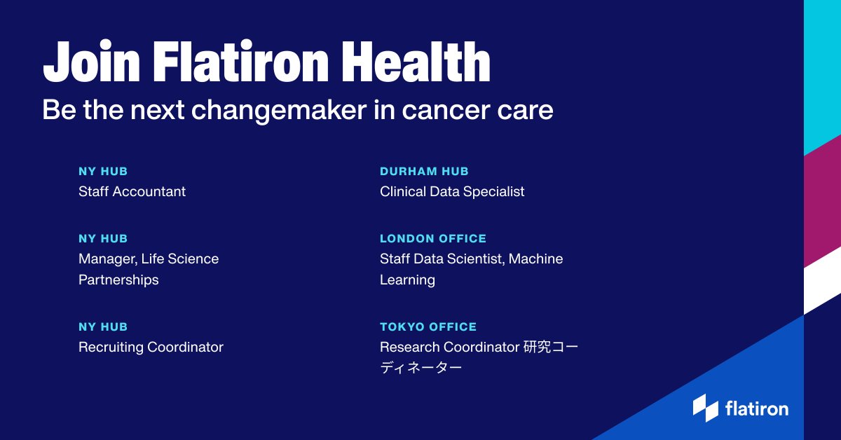 At Flatiron we love what we do. Find a role that inspires you each and every day. Apply now: spkl.io/6018foNr4