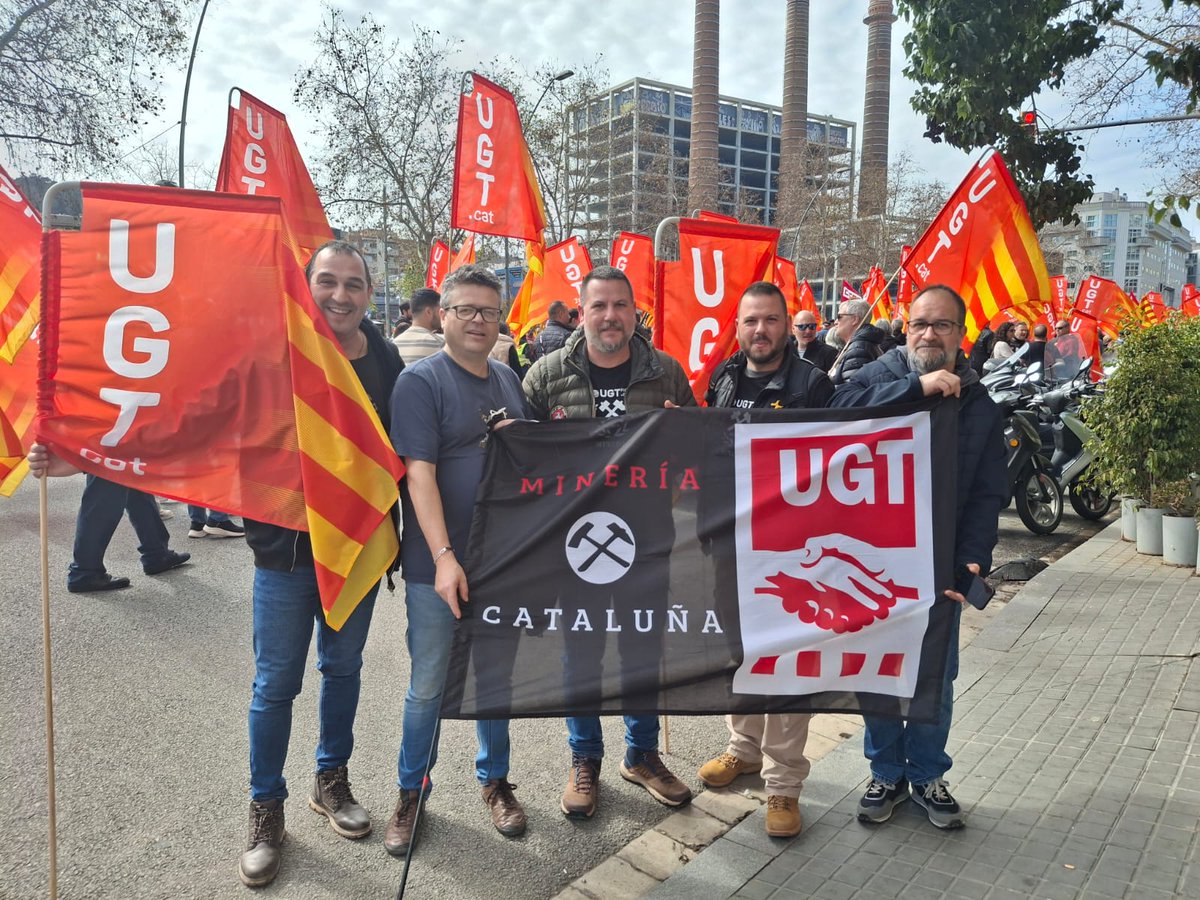 UGT FICA Minería Cataluña asiste a la Convocatoria para la reducción de jornada laboral. 04/03/25