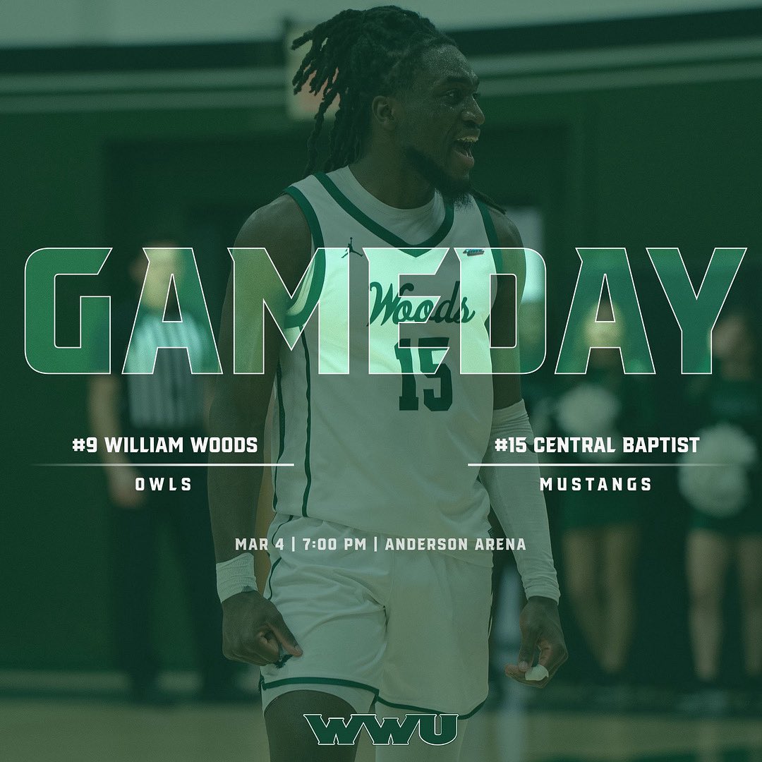 🚨 GAMEDAY 🚨

AMC Championship ‼️

🆚 #15 Central Baptist
🏟️ Anderson Arena
📍 Fulton, Missouri
⏰ 7:00 PM
🖥️ team1sports.com/wwuowls/?B=223…

#WeAreTheWoods 🦉🏀