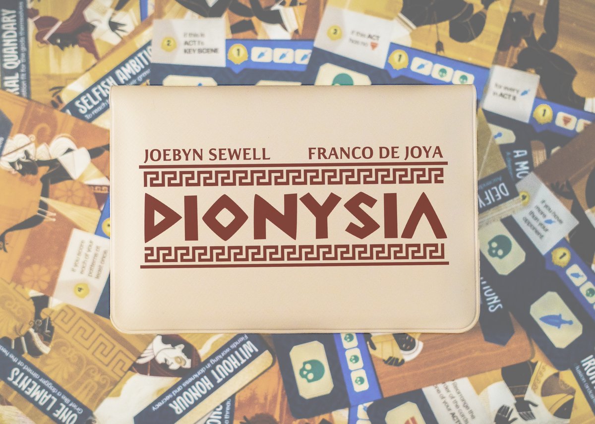 Dionysia is live on Kickstarter! Designed by <a href="/francodejoya/">Franco De Joya</a> and Joebyn Sewell with incredible illustrations by <a href="/danygartman/">DAN Gartman</a>. Only $12 with free solo expansion by Mike Mullins. Check it out!
kickstarter.com/projects/23930…