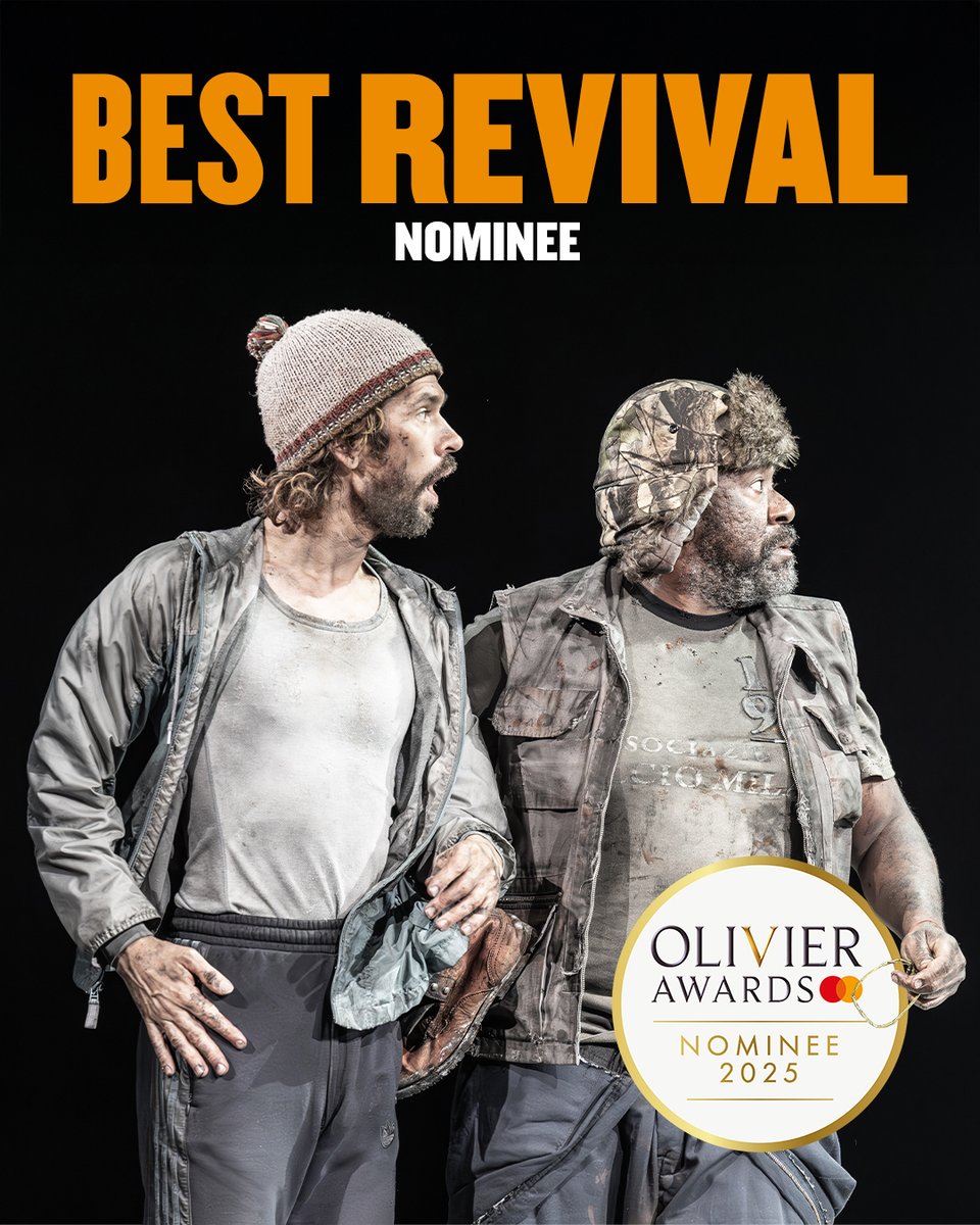 We are thrilled that #GodotWestEnd has been nominated for 'Best Play Revival' at the 2025 @olivierawards
