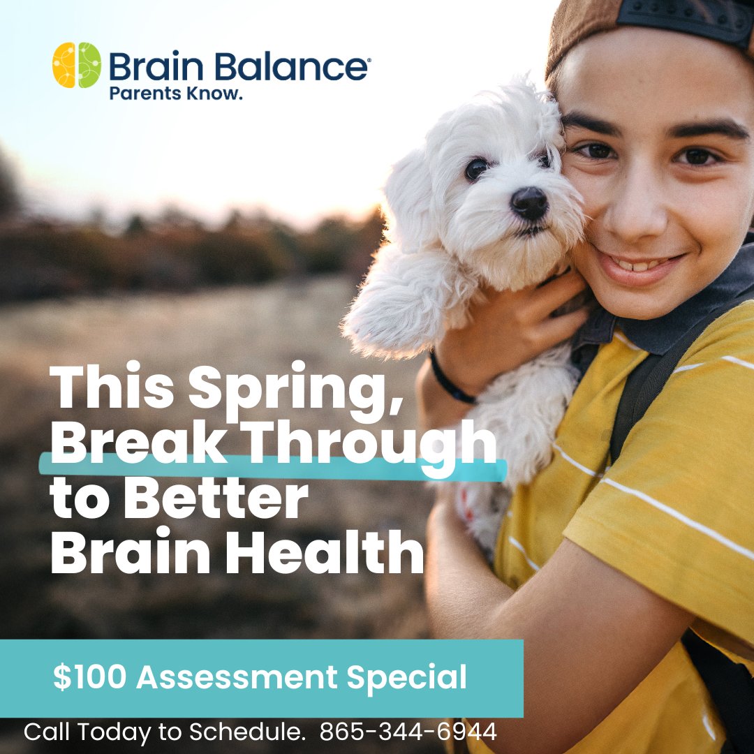 BBFarragut's tweet image. 🐥 Take advantage of kids being out of school and schedule an assessment for Spring Break! 🌻
#brainbalancecenters #makingbreakthroughspossible