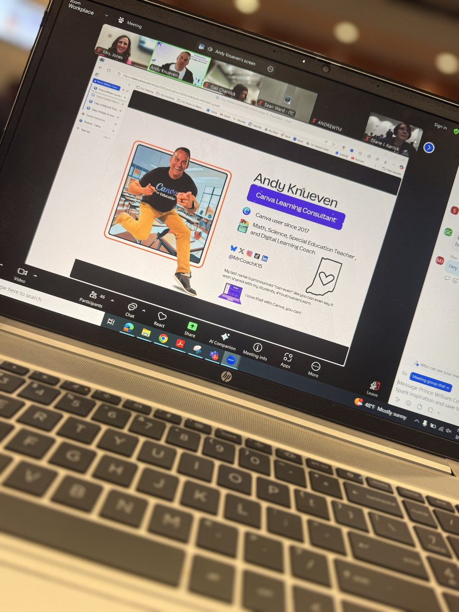 Hey! I know him!!!! Excited to have @mrcoachk15 here sharing about <a href="/canva/">Canva</a> !  #canva