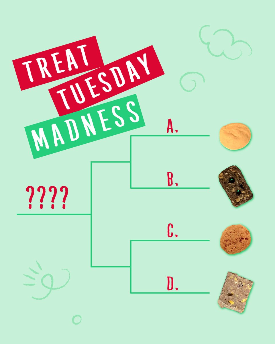 charleebeartrts's tweet image. ✨Win a bag of treats for Treat Tuesday Madness!✨

Which treat lines should move forward to face off one another? 🏀

RT, like and tag a friend to enter! #wintreats #doglovers #entertowin