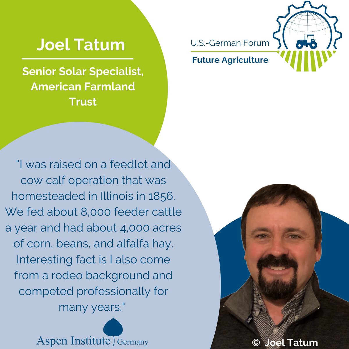 Announcing the 3rd Cohort of the U.S.-German #ForumFutureAgriculture, which will discuss the key issue of #renewables &amp; #ag land use conflicts.

Meet the US participants below (2/3):

<a href="/ACESIllinois/">College of ACES</a> <a href="/eucenter/">EU Center Illinois</a> aspeninstitute.de/cohort-2025-u-…