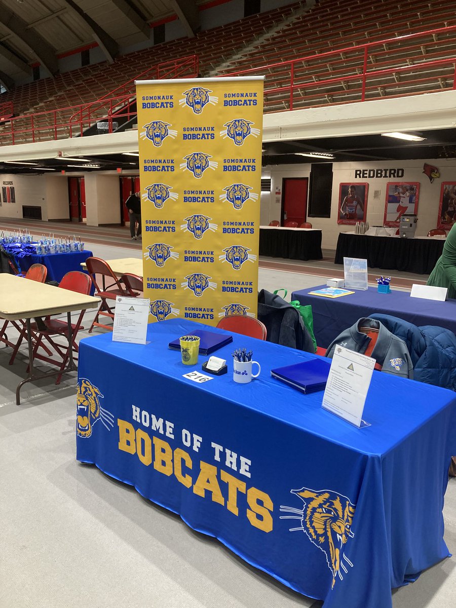 Ready to recruit some new Bobcats at the ISU Educator Career Fair.  Bring on those Redbirds!!!
