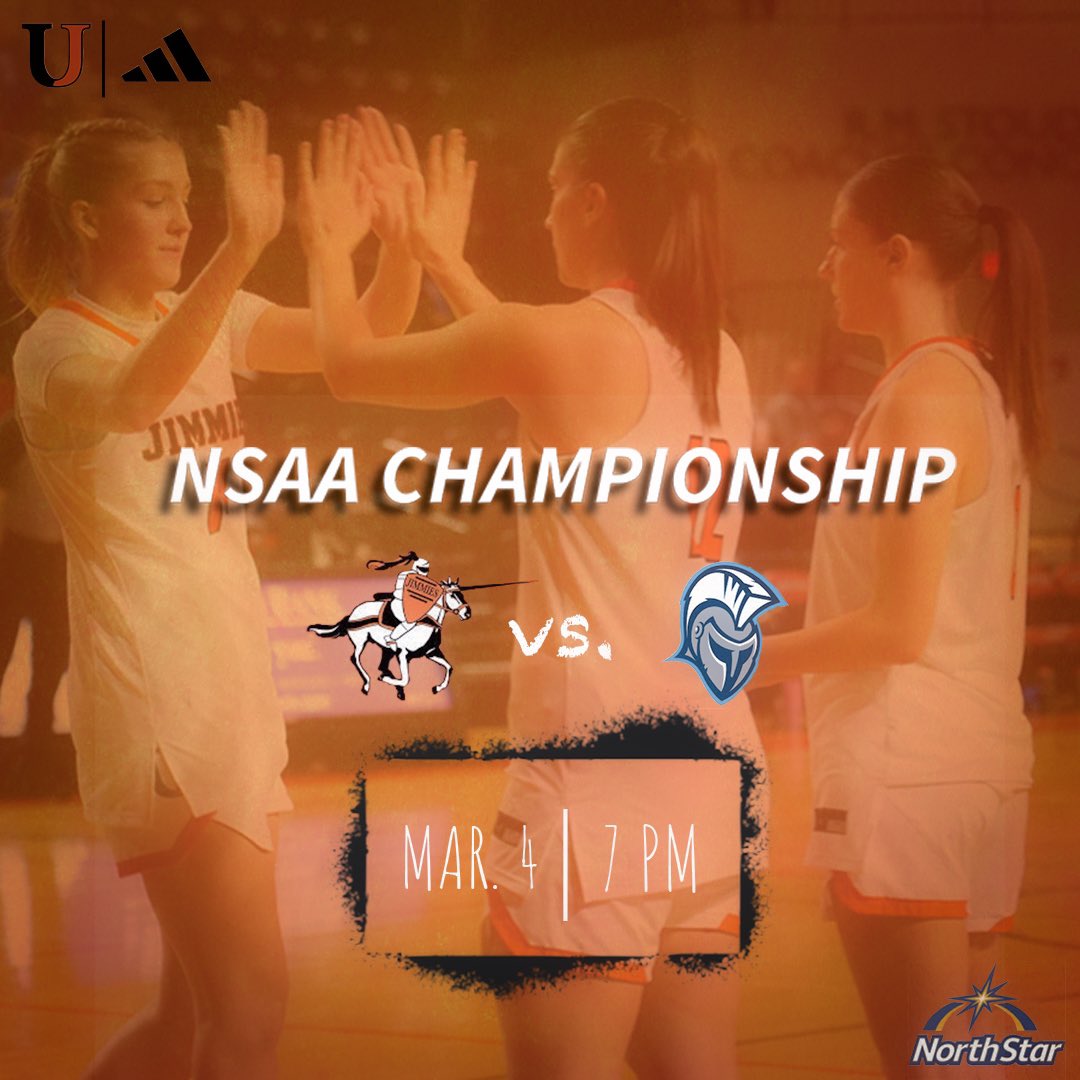 CHAMPIONSHIP GAMEDAY🤩

🏀 vs. Dakota State Trojans
📍Dakota State Fieldhouse - Madison, SD
🕓 Tip-off @ 7:00 PM
📺m.youtube.com/watch?v=DfhuG0…

#GoJimmies 🧡🤍