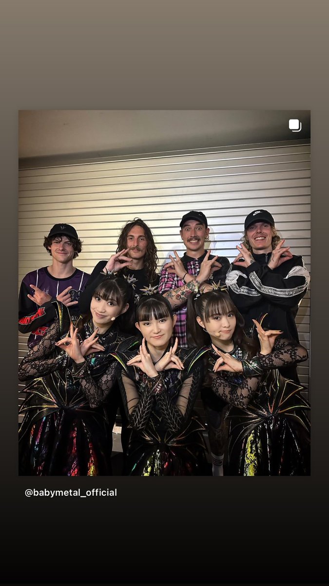 soulbicycle's tweet photo. Diamond Construct on Instagram Stories.
#DiamondConstruct #BABYMETAL #BABYMETALWORLDTOUR2025 #Brisbane https://t.co/ps1xJ35x6T https://t.co/TZwAqMg3SR