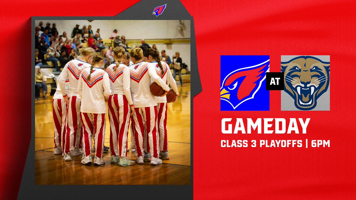 It's Class 3 Playoff Gameday for the Ladybirds! We travel to Principia for a 6:00 PM tip with a trip to the Quartfinals on the line! #ssladybirds