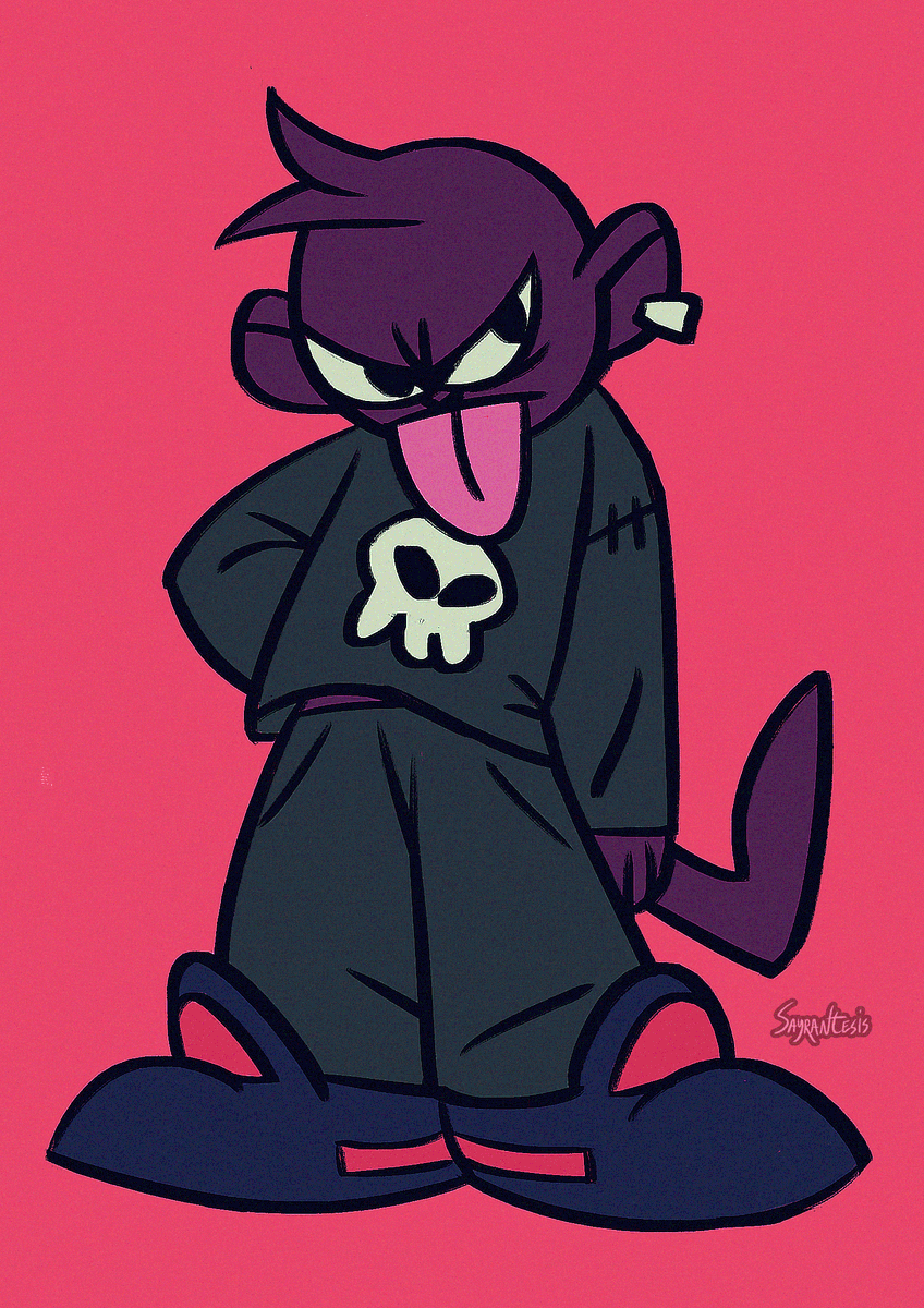 Sayrantesis's tweet image. Monkey doodle!