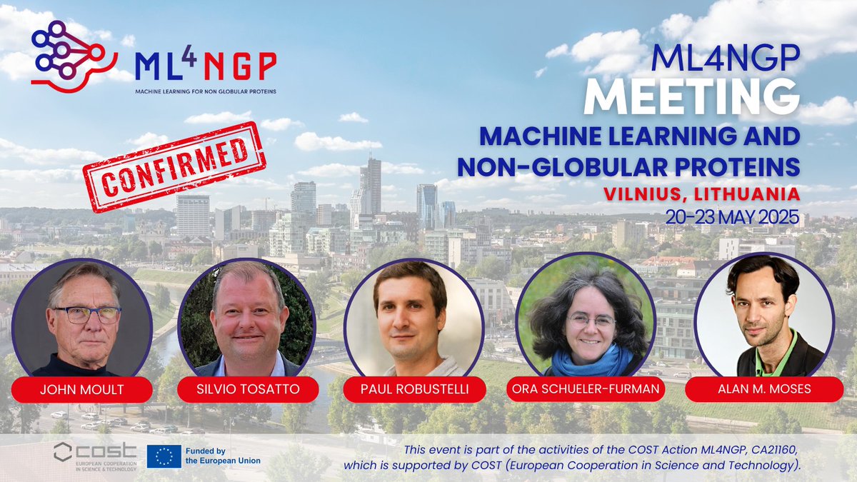 ml4ngp's tweet image. If you missed the first call of abstract submissions for the #ML4NGPmeeting, we have good news! 🤩
➡️ New deadline for abstract submission! ⬅️
🔗ml4ngp.eu/conference-vil…
See you in #Vilnius?😀
#COSTaction @COSTprogramme