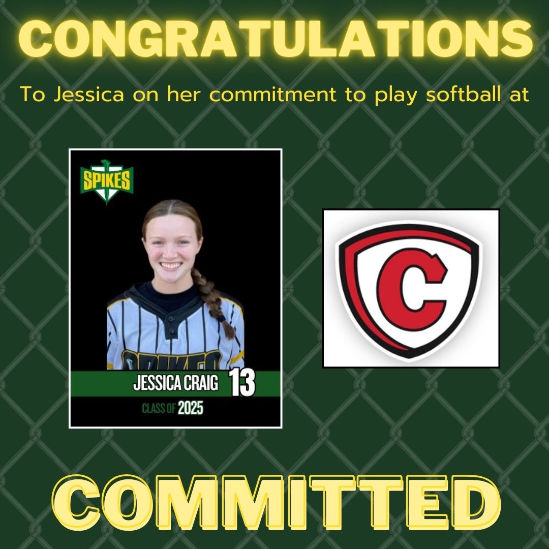 Wheatland Spikes Softball (@wheatlandspikes) on Twitter photo Congratulations to Jessica Craig from <a href="/Spikes18uPrem/">Wheatland Spikes Premier 18u</a> on her commitment to continue academics and athletics at <a href="/CarthageSball/">Carthage College Softball</a> Congratulations to Jessica Craig from <a href="/Spikes18uPrem/">Wheatland Spikes Premier 18u</a> on her commitment to continue academics and athletics at <a href="/CarthageSball/">Carthage College Softball</a>