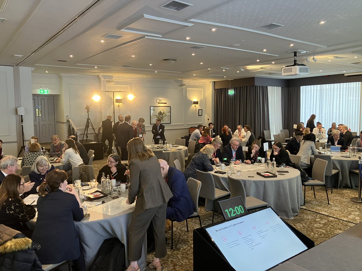 LyndaWhitney's tweet photo. What happens if a cyber incident hits your pension scheme? @AonRetirementUK Pension Conference discuss. https://t.co/E59xCCvtQE