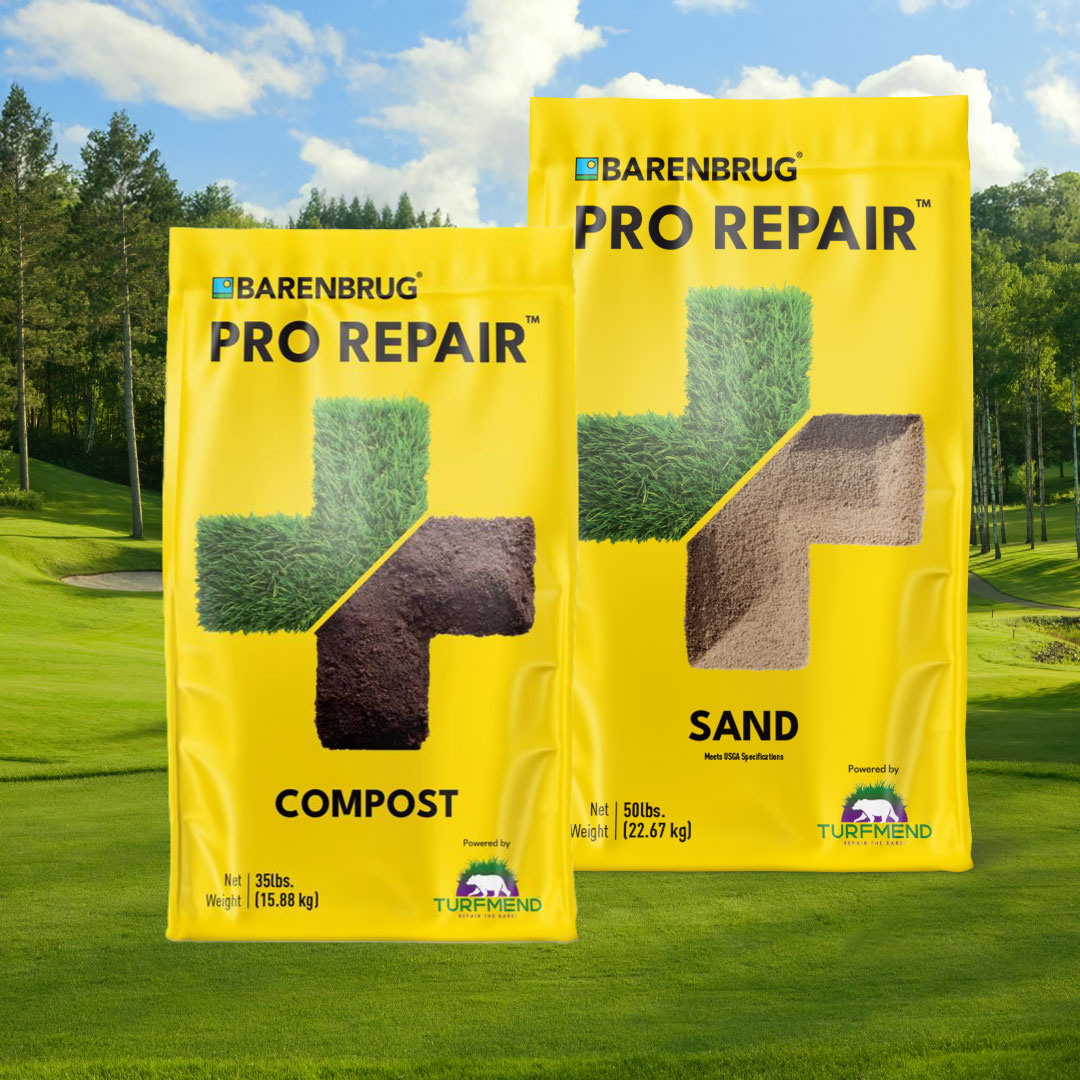 BarenbrugUSA's tweet photo. ๐จSay hello to Pro Repair Sand and Pro Repair Compost Powered by @TurfMend, these solutions provide fast germination, exceptional resilience, and a flawless finish!
๐ฑ Make turf repair effortless and effective.
#TurfRepair #GolfCourseMaintenance #TurfMend #RepairTheBare https://t.co/PzWyzZX9eu