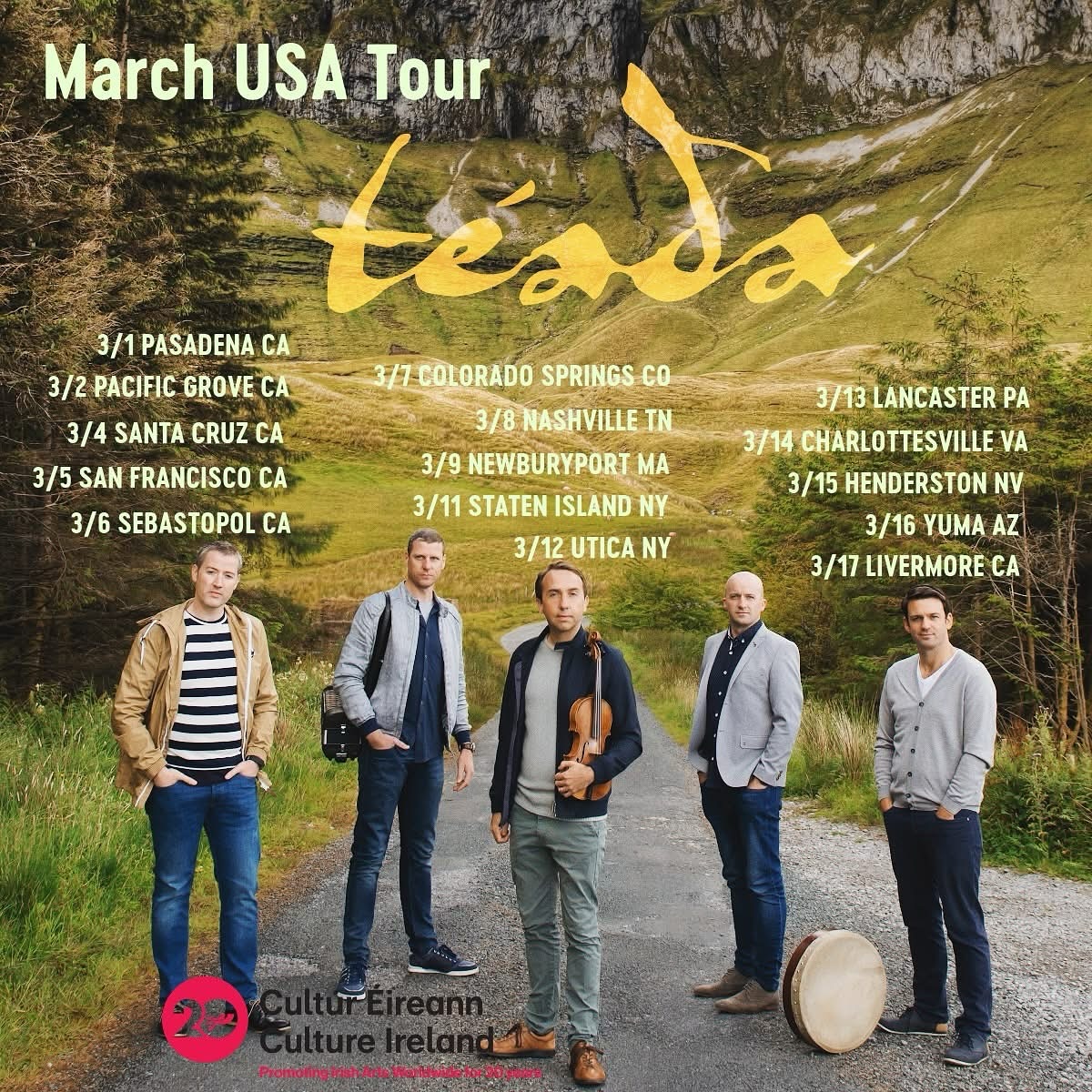 On Tuesday, March 11 #TheNoblemaritimecollection is hosting Irish band <a href="/teadamusic/">Téada</a> for their only NYC performance on their U.S. tour! 🇮🇪✨ Don’t miss out on this intimate concert at the museum — tickets are $30, available now on their website.