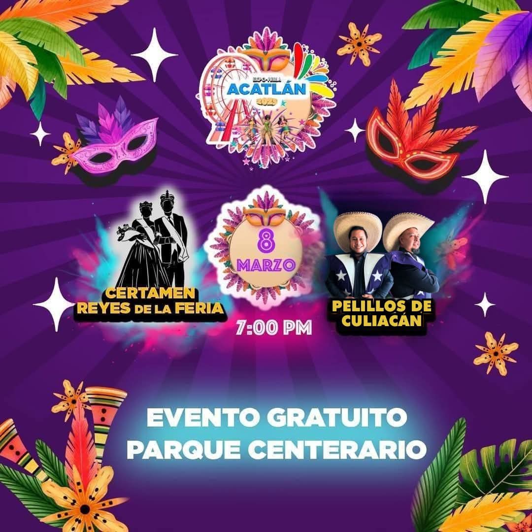 Amigos de #AcatlanDePerezFigueroa nos vemos este sábado 8 de marzo en el #ParqueCentenario 

Se va a poner bueno!! 🤣 

#PelillosDeCuliacan