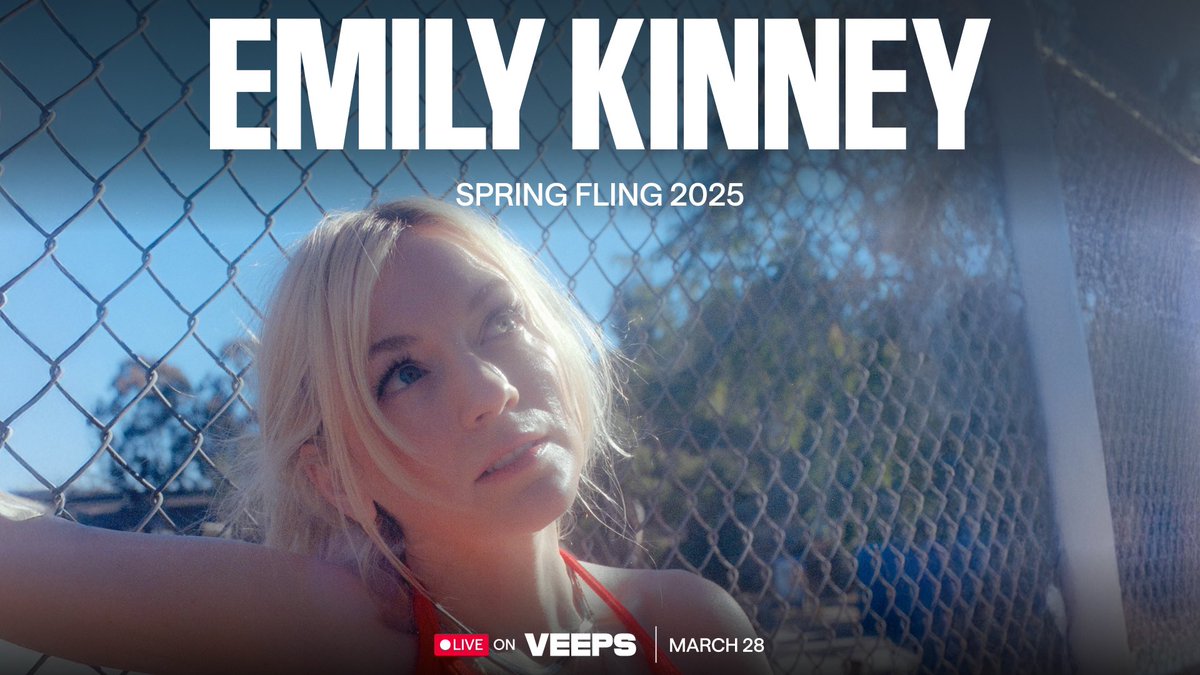 Ring in spring with @EmmyKinney on March 28! Tune in for a live performance featuring songs from all five albums, plus new material – exclusively on Veeps! 

veeps.events/emily-kinney-l…