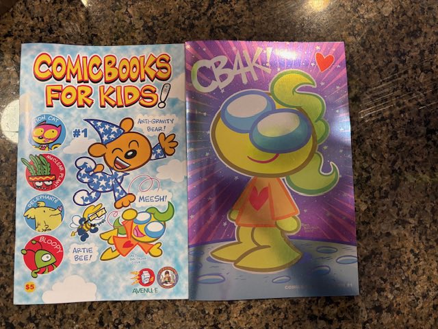 It was at C2E2 last year that we made an announcement. CB4K and Art Baltazar, the famous cartoonist, were creating a book for kids all over the universe. True story! And yes for a limited time only you can pick one up at the links below!

ebay.com/itm/1269711185… (ComicBooks For