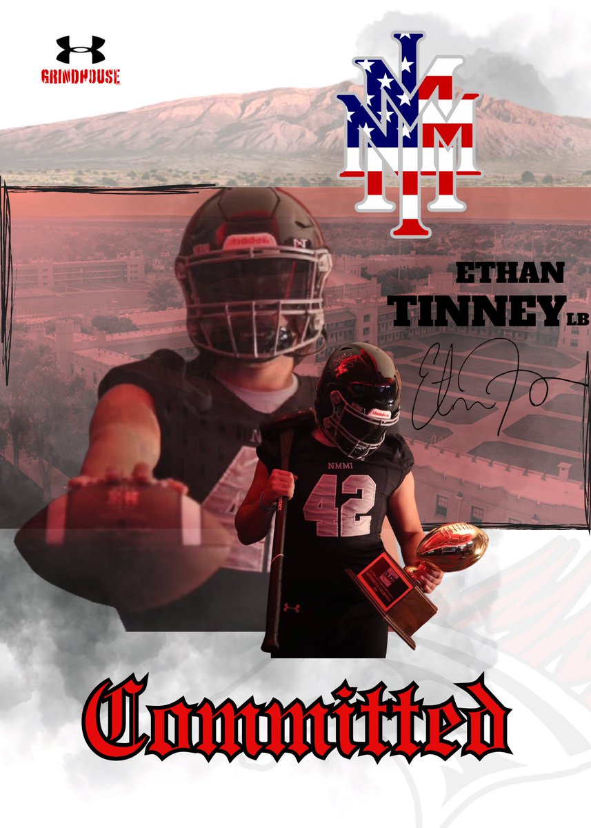 Ethan Tinney (@ezay2007) on Twitter photo Blessed to announce I’m 100% COMMITTED to New Mexico Military Institute‼️#GRINDHOUSE <a href="/osoukup/">Oliver Soukup</a> <a href="/Coach_Watkins33/">Broc Watkins</a> <a href="/nmmibroncos/">NMMI Football</a> <a href="/JUCOFFrenzy/">JUCO Football Frenzy</a> Blessed to announce I’m 100% COMMITTED to New Mexico Military Institute‼️#GRINDHOUSE <a href="/osoukup/">Oliver Soukup</a> <a href="/Coach_Watkins33/">Broc Watkins</a> <a href="/nmmibroncos/">NMMI Football</a> <a href="/JUCOFFrenzy/">JUCO Football Frenzy</a>