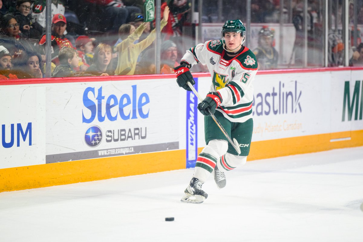⚠️ Another Record Watch ⚠️

Mooseheads Captain Brady Schultz is five points away from tying Konrad Abeltshauser's franchise mark of 150 career points by a Mooseheads defenceman.

Schultz is sitting on 145 with seven games remaining on the schedule. #GoMooseGo