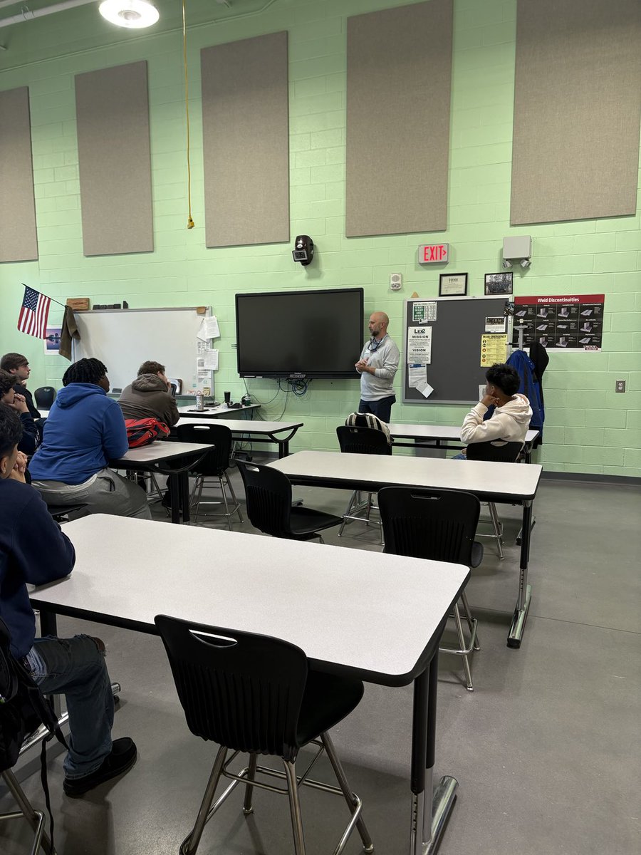 We appreciate Matt Vaughn with ⁦<a href="/signarama/">Signarama</a>⁩ for speaking to our welding students about career opportunities at their company. ⁦<a href="/LexingtonTwo/">Lexington District Two</a>⁩