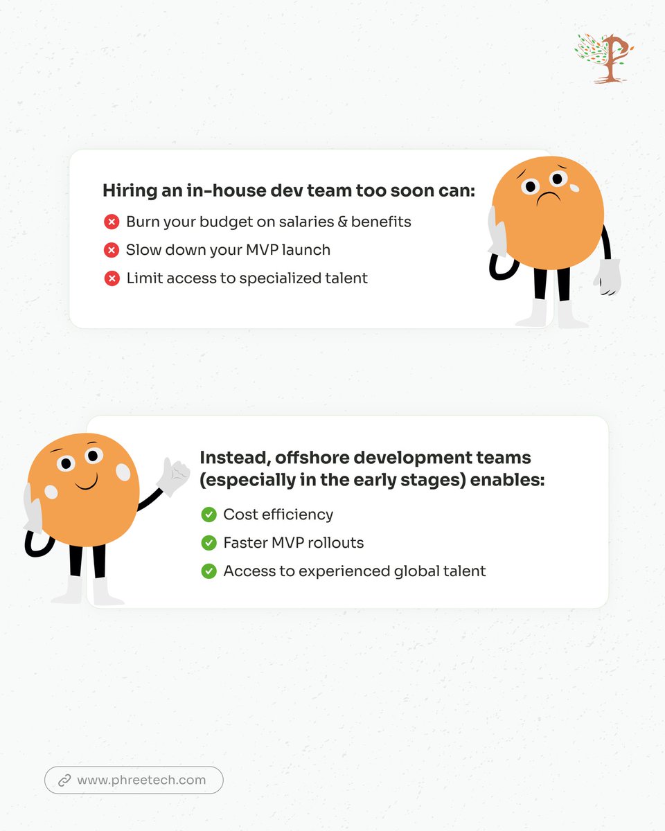 PhreeTechLabs's tweet image. ⏳ Did you know? Startups that delay hiring in-house dev teams reduce burn rates by up to 50% in early stages. 💡

Instead of burning cash, work smarter with offshore devs who deliver quality without breaking the bank.

💬 Let’s talk about scaling your product offerings the right…