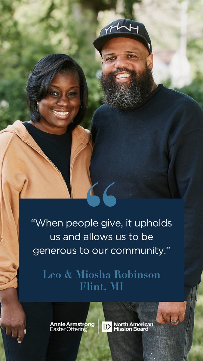 Day 2 of Annie Armstrong Week of Prayer: Join us as we lift up Leo and Miosha Robinson in Flint, Michigan. #AnnieArmstrong #WeekofPrayer #Flint #PrayTogether