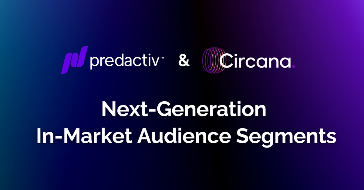 Predactiv and Circana have teamed up to bring you the next generation of In-Market Audience Segments. This groundbreaking partnership combines real-time consumer intent data with powerful purchase-based insights—unlocking unparalleled precision, smarter targeting, and better