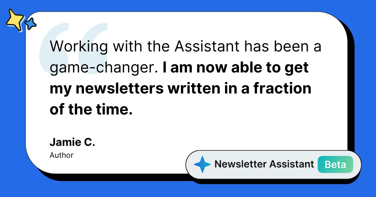 Newsletter Assistant users have been able to create and schedule an entire month’s worth of engaging newsletters in under 30 minutes, for something that used to take hours every week. What would you do with that kind of time?
Try it today:
aweber.com/assistant.htm?…