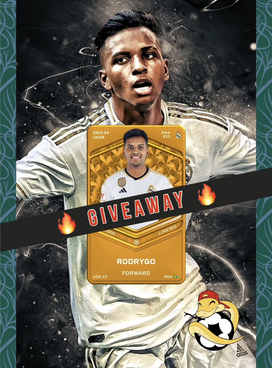 Time out ⌛️
The giveaway is over 🚨

Contratulations to the winner <a href="/luisprzmrtnz/">Luis Pérez Martínez</a> 😎🔥

Comment with your <a href="/Sorare/">Sorare</a> name and thank you everybody for participating! 😁