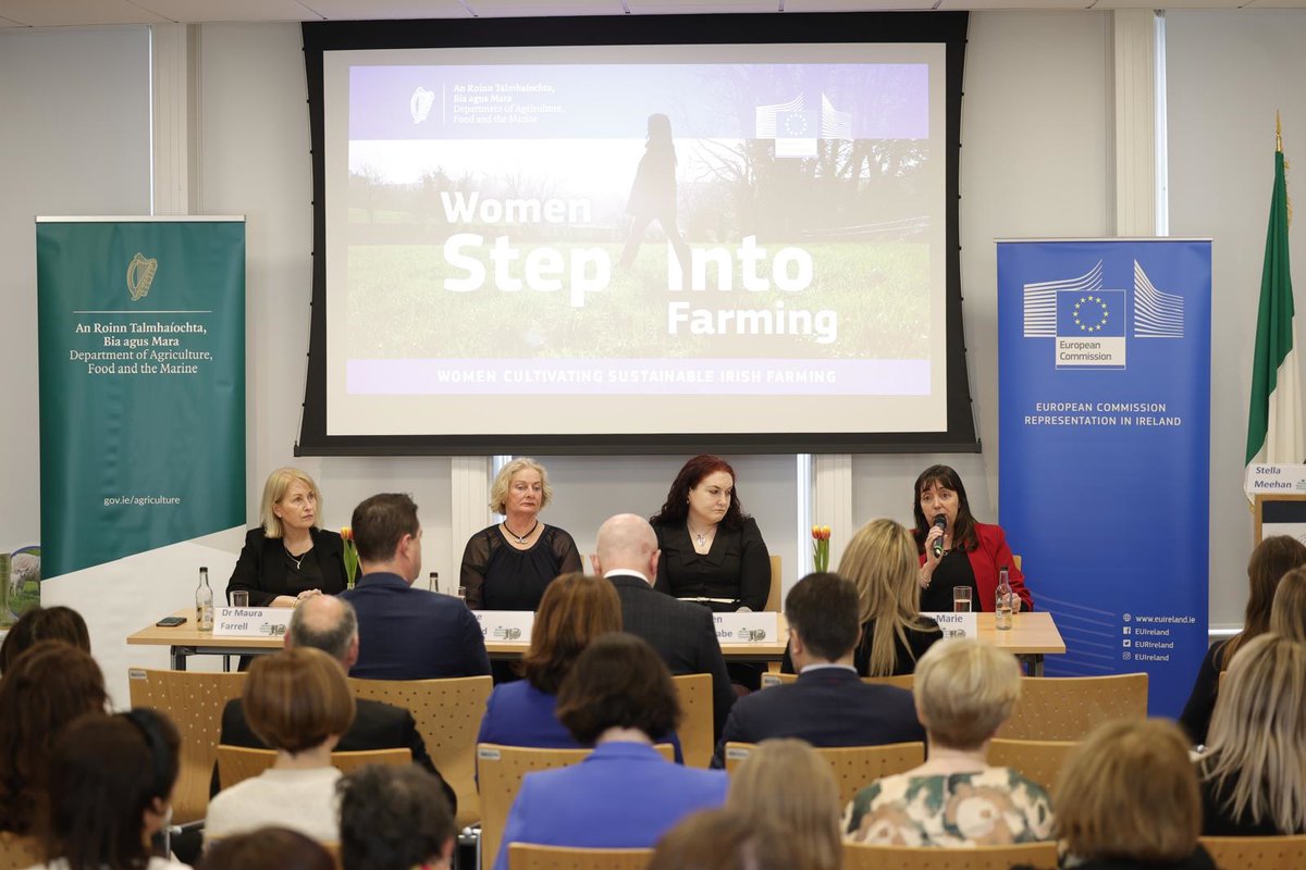 A huge thanks to everyone who took part in our #IWD2025 event #WomenStepintoFarming today &amp; especially to our speakers: <a href="/martinheydonfg/">Martin Heydon</a>, Ailbhe Gerrard of <a href="/farmbrookfield/">Brookfield Farm</a>, <a href="/kkamb10/">Anne-Marie Butler</a>, <a href="/LadyHaywire/">Karen McCabe</a>, @maurafarrellNUIG, <a href="/stellameehan/">Stella Meehan</a>, <a href="/hqmulligan/">Hannah Quinn-Mulligan</a>, Sophie Bell &amp; <a href="/kylemorecheese/">Teresa Roche/ kylemore farmhouse cheese.com</a> 👏👏