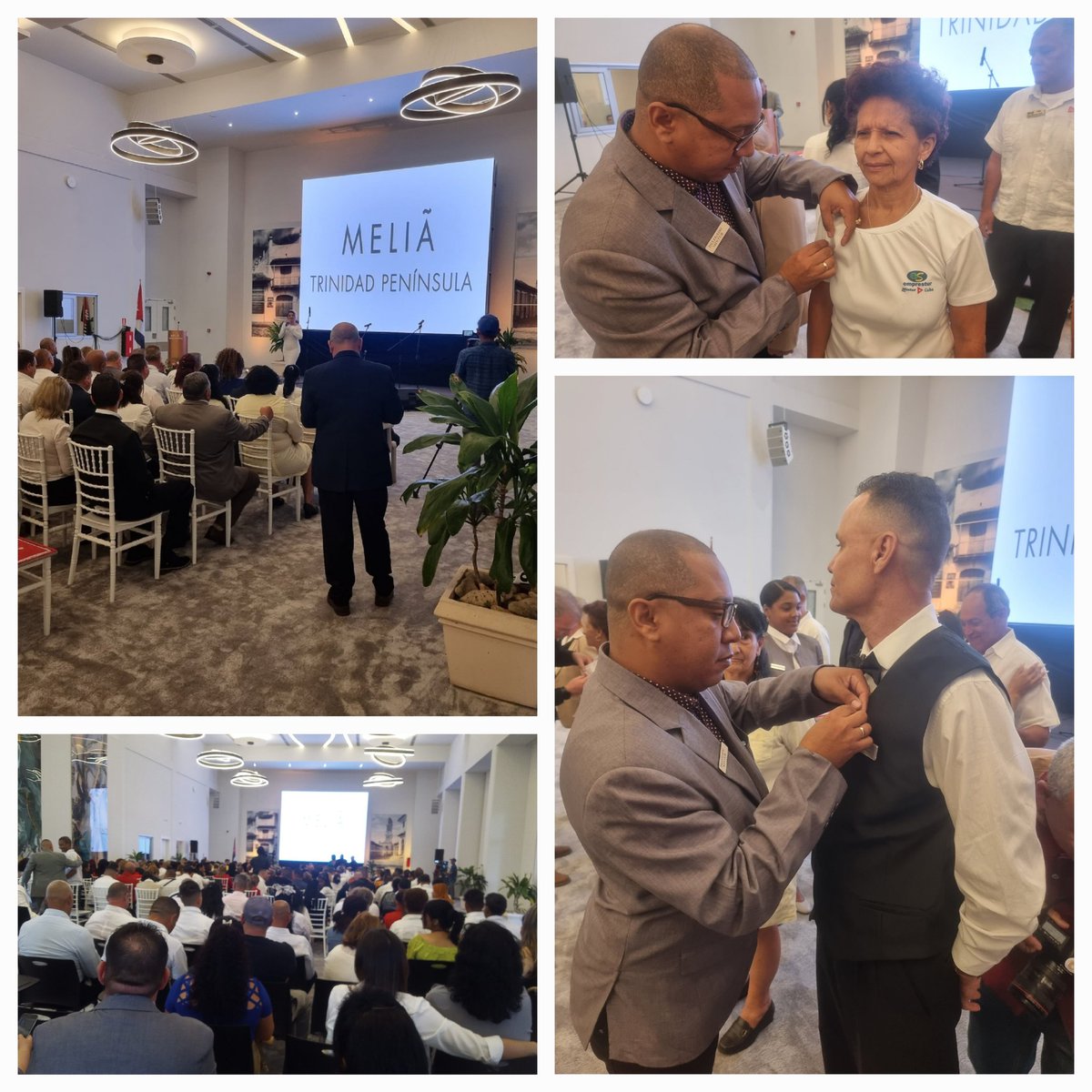 Trinidad, sede del Acto Nac. por el Día del Trabajador de Hotelería y Turismo. Sector que fomenta el encadenamiento con la industria nac. y las FGNE para diversificar ofertas endógenas y elevar la calidad del serv. Desde @CubaCentral, nuestra felicitación. #PorCubaJuntosCreamos