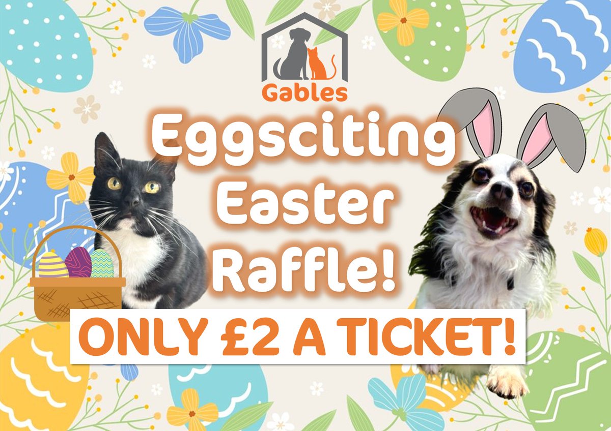 WE'RE SO EGGSCITED FOR OUR EASTER RAFFLE! 🐣

👉 justgiving.com/campaign/gable… 

For ONLY £2 A TICKET why not make your Easter eggstraordinary!  Grab your tickets through the link above or call us on 01752 331602 now!🐰