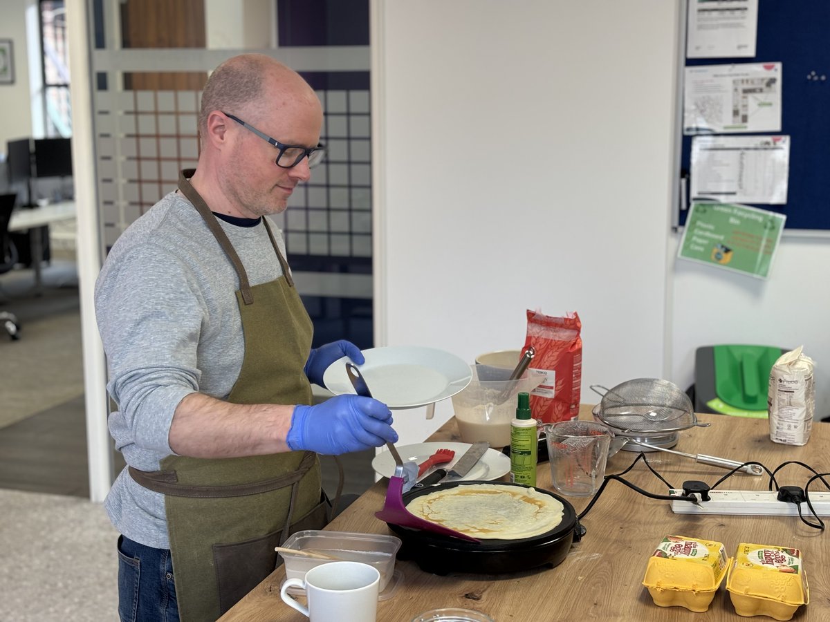 Pancake Day at WestSpring🤩🥞

The team got a well deserved treat this morning, with our Executive Chairman James working his magic in the kitchen cooking up some delicious pancakes for everyone!🧑‍🍳

#PancakeDay #Team #Office