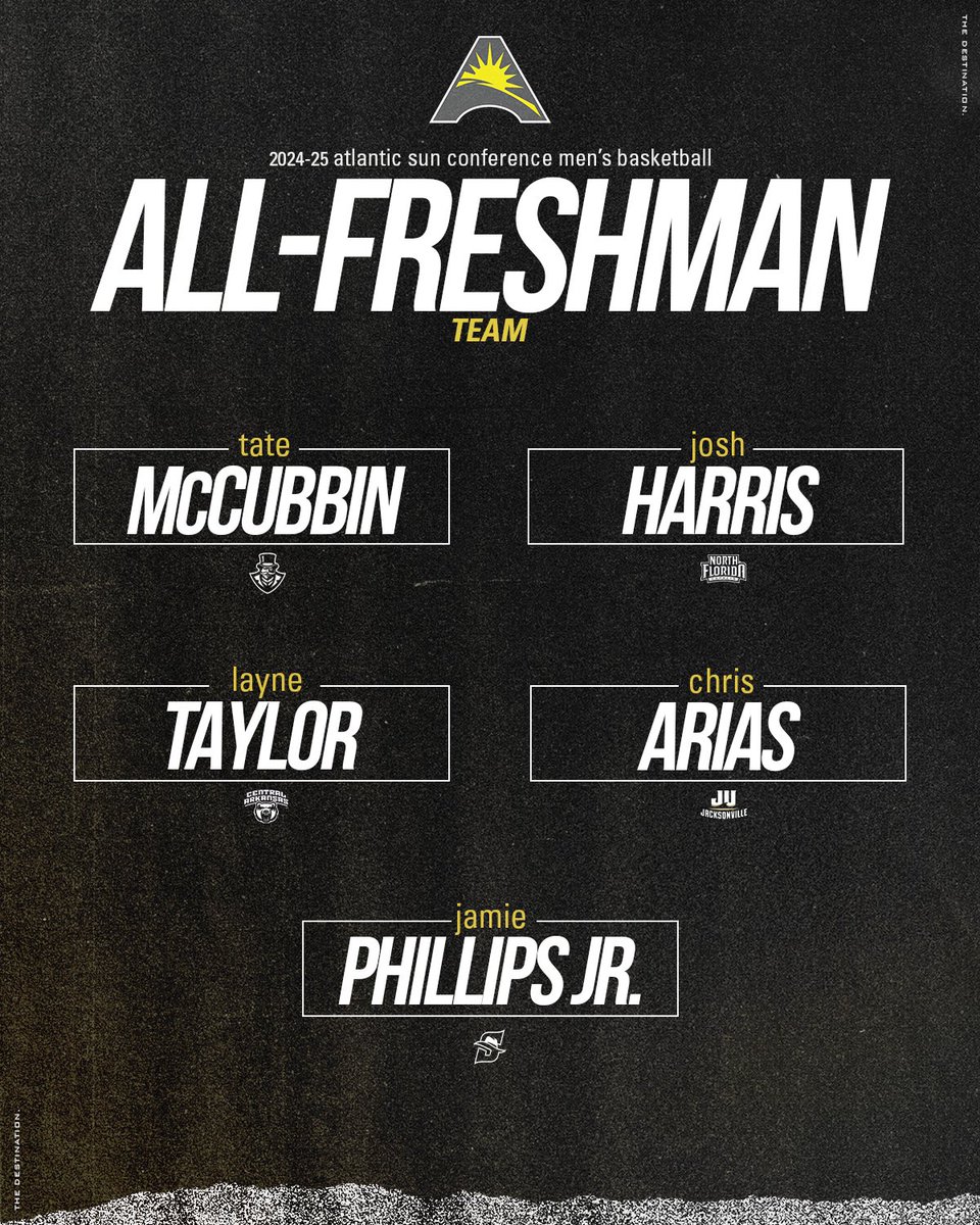 🏆 All-Freshman Team 🏆

#ASUNMBB